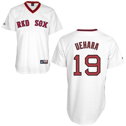 Koji Uehara #19 mlb Jersey-Boston Red Sox Women's Authentic Home Alumni Association Baseball Jersey